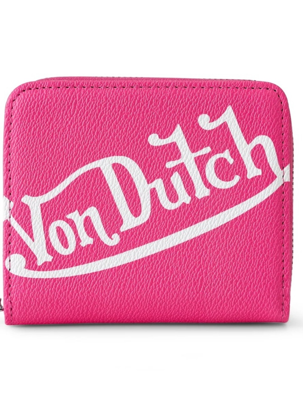 Von Dutch Hot Pink Wallet with White Script Logo